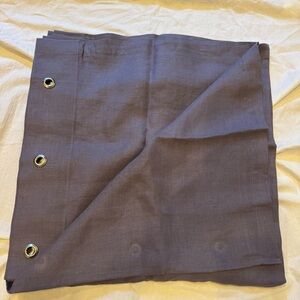 100% Linen Grey Lavender Grommet Shower Curtain NWOT